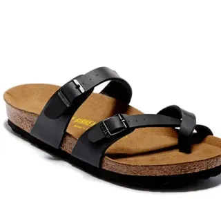 Birkenstock Arizona Black Two-Strap Casual Sandals
