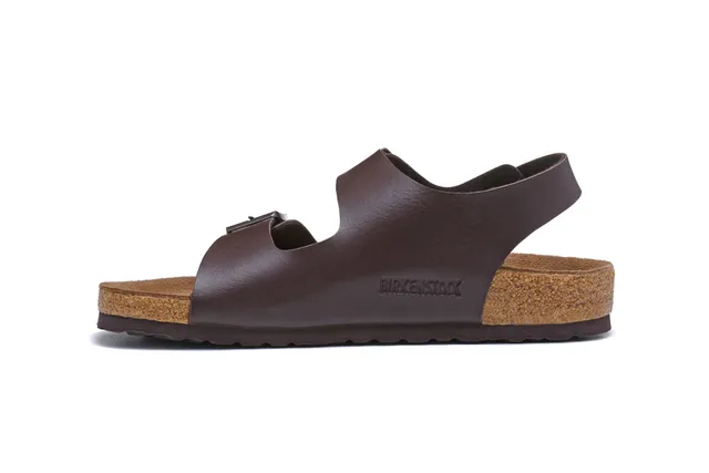 Birkenstock Arizona صنادل كاجوال من الجلد البني 4