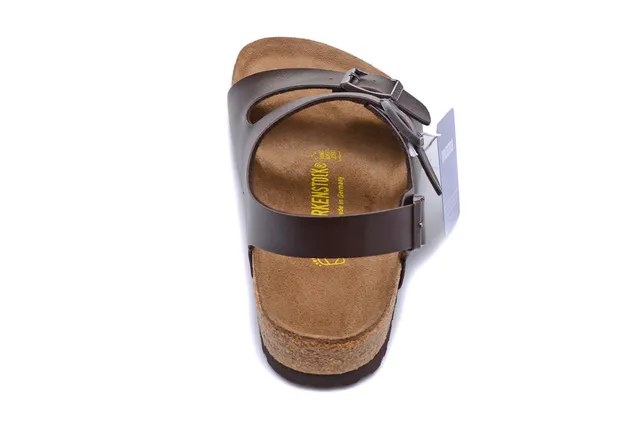Birkenstock Arizona صنادل كاجوال من الجلد البني 5