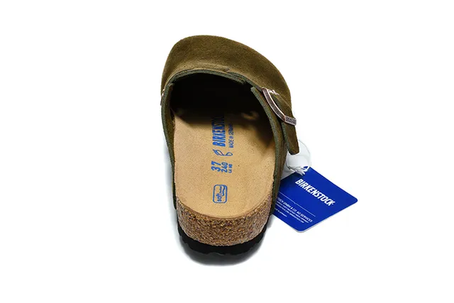 Birkenstock Arizona كلوج أخضر زيتوني سويد 3