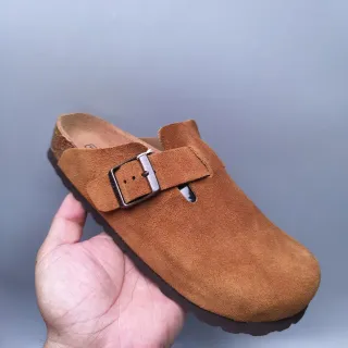 Birkenstock Arizona Tan Suede Single Strap Clog