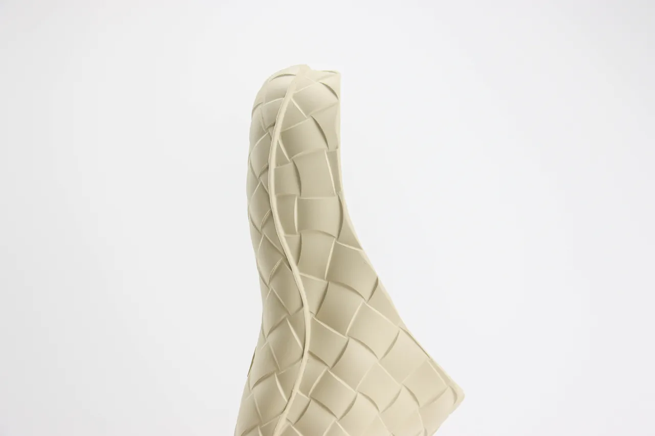 Bottega Veneta Cassette Clog मिट्टीभूरा बुनकर लकड़ी का जूता 5