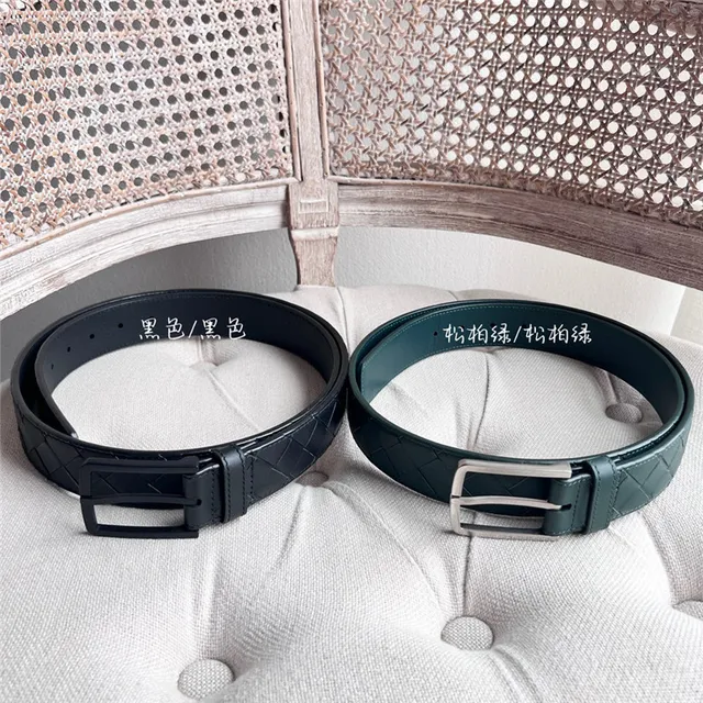 Bottega Veneta Cassette Intrecciato Pink Leather Belt 2