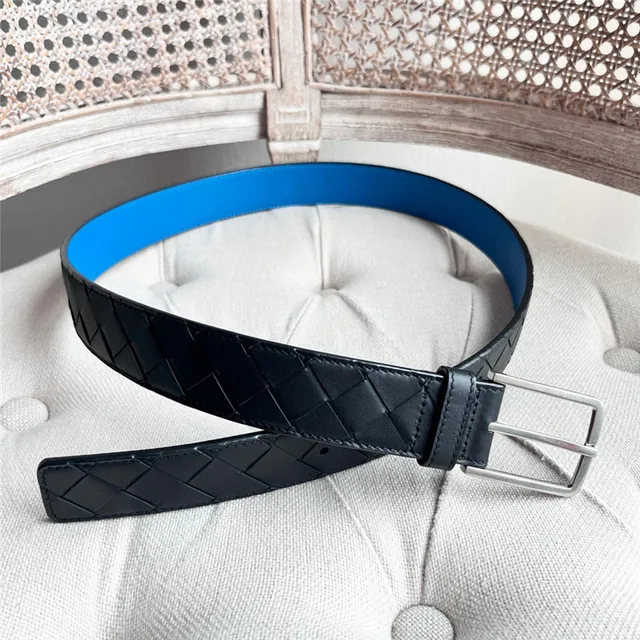 Bottega Veneta Cassette Intrecciato Pink Leather Belt 10