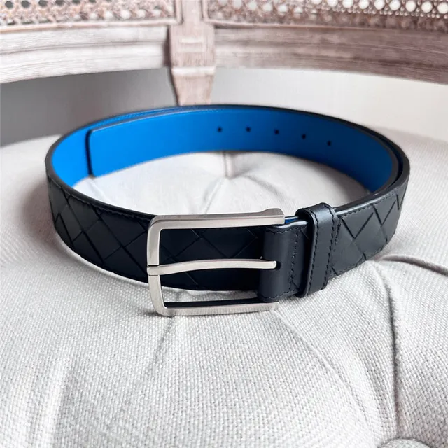 Bottega Veneta Cassette Intrecciato Pink Leather Belt 12