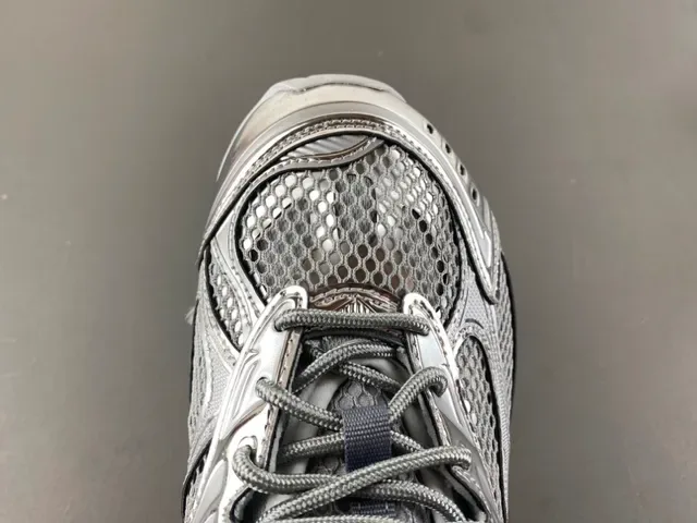 Bottega Veneta Cassette Metallic Silver Mesh Lifestyle Sneakers 5
