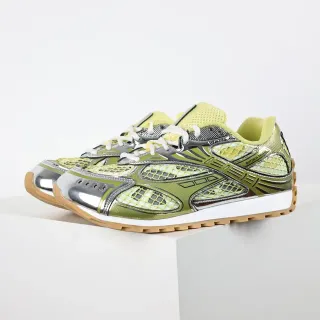 Bottega Veneta Track Trainer Lime Green Silver Lifestyle Sneakers