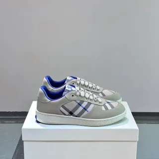 Burberry Beige Blue أحذية رياضية Lifestyle Low Top بانيل مربعات