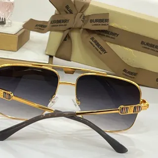 Burberry Knight Gold-Tone Gradient lunettes de soleil