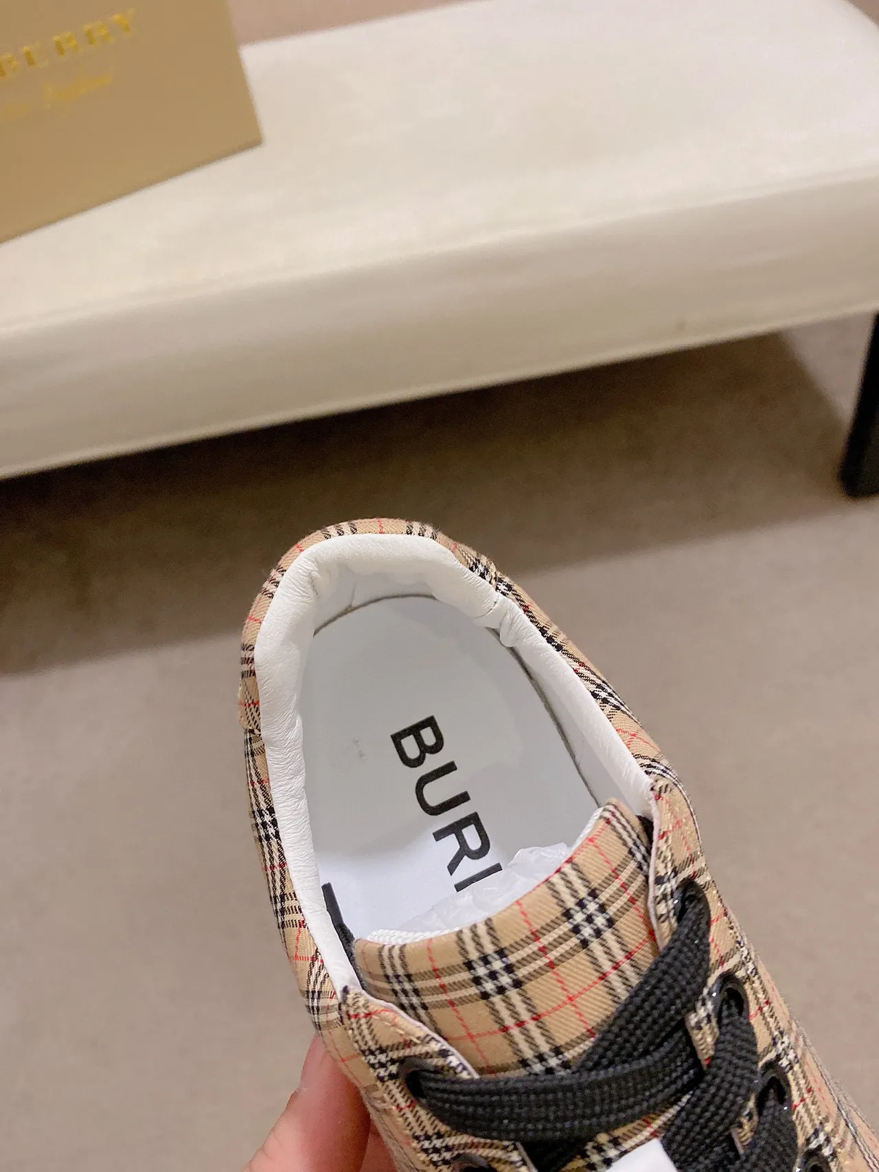 Burberry Plaid Low-Top Lifestyle Sneaker 2