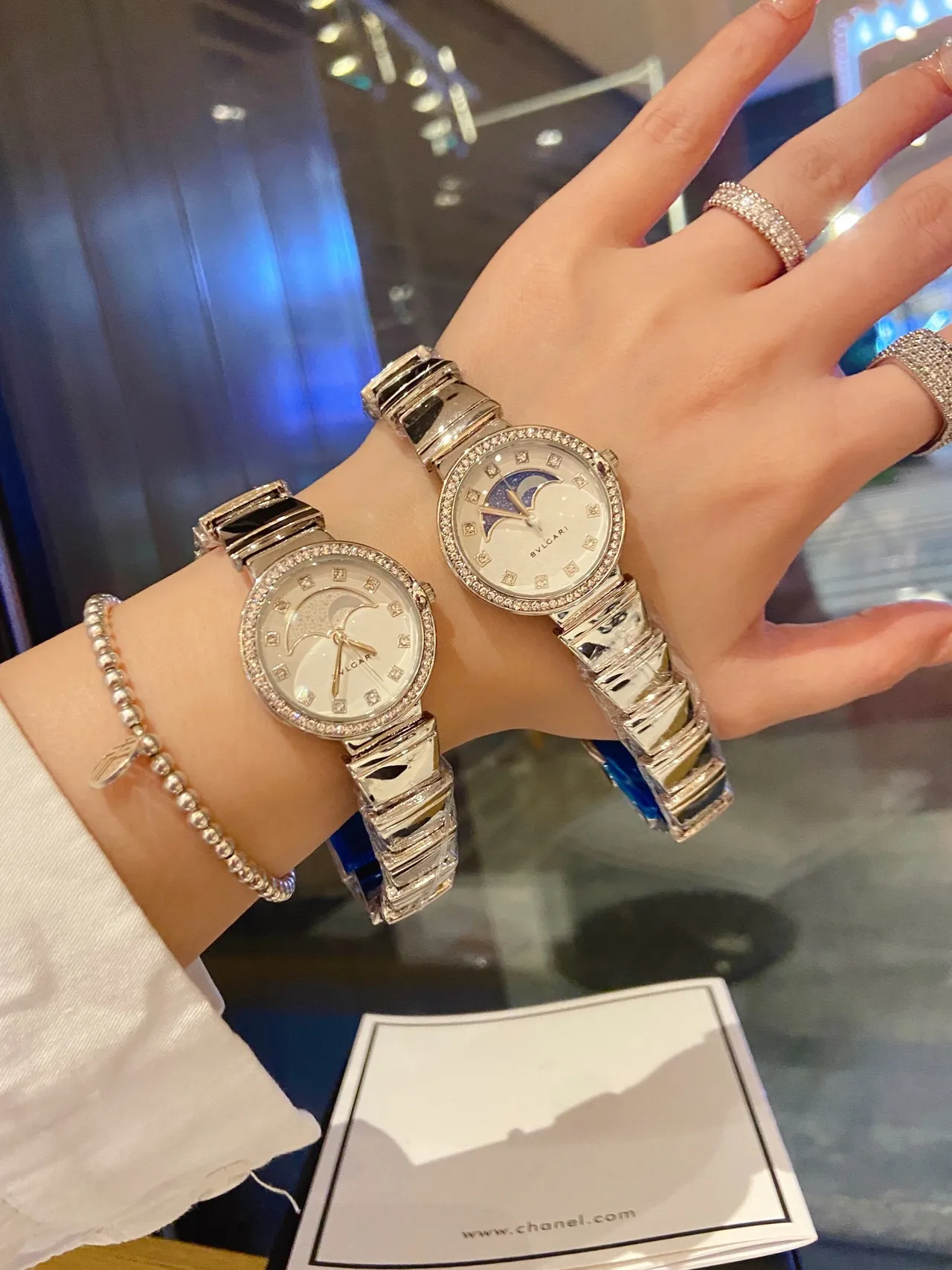 Bvlgari Divas’ Dream Moonphase Diamond Bezel Quartz Watch 3