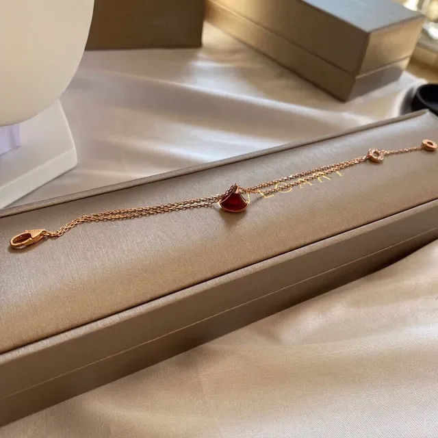 Bvlgari Divas’ Dream Red Enamel Sail Pendant Bracelet 2