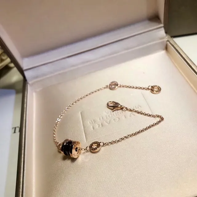 Bvlgari Gold Black Multi-Chain Layered Cylindrical Bead Motif Necklace 2