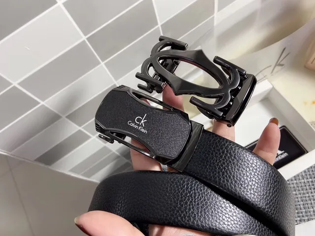 Calvin Klein 自动扣黑色压纹皮带 2