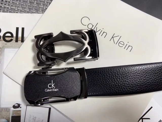 Calvin Klein 自动扣黑色压纹皮带 3