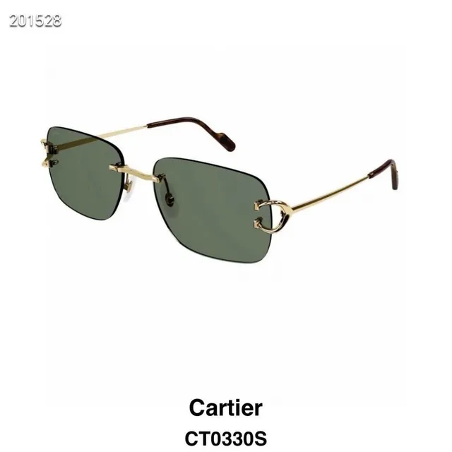 Cartier C de Cartier Rimless Angular Sunglasses 4
