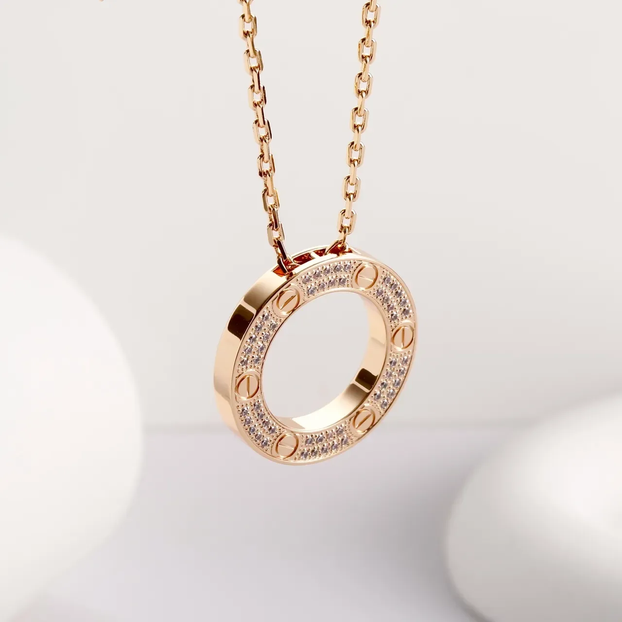 Cartier Juste un Clou Circular Pavé Necklace 9
