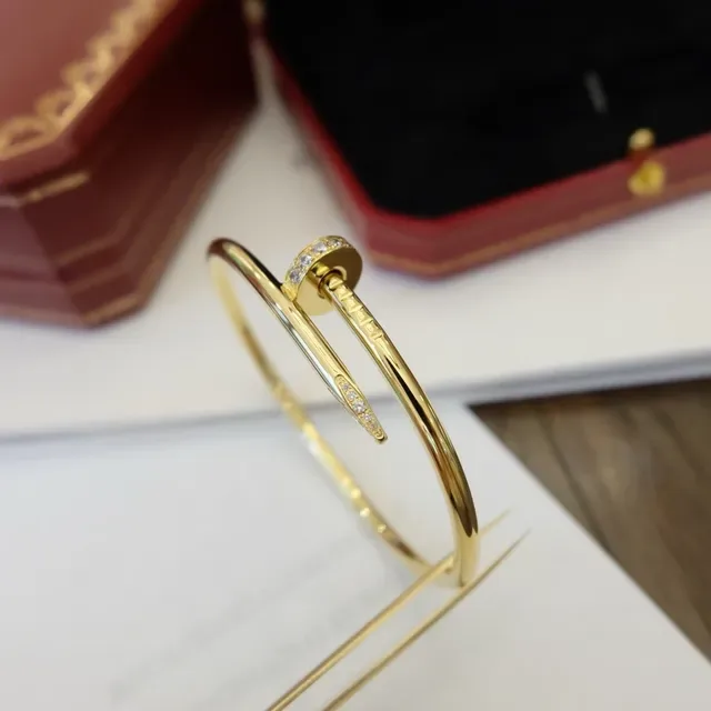 Cartier Juste un Clou Gold Pavé Diamond Bracelet 6
