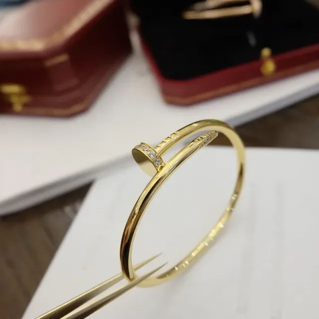 Cartier Juste un Clou Gold Pavé Diamond Bracelet 7