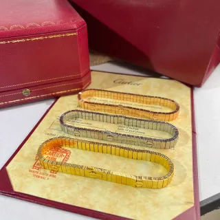 Cartier Juste un Clou সোনা রুপো আর্টিকুলেটেড লিঙ্ক স্ক্রু মোটিফ বন্ধন ব্রেসলেট