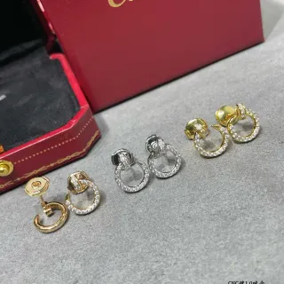 Cartier Juste un Clou Pavé খোলা হুপ ইয়াররিংস