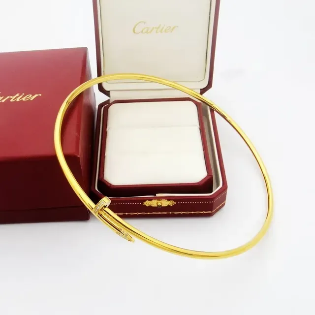 Pulseras Cartier Juste un Clou Pavé-Set Three-Tone Nail Motif 7
