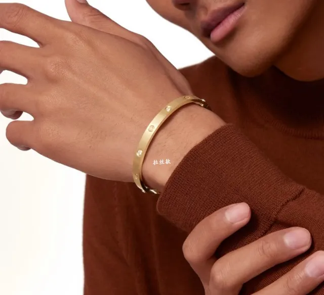 Cartier Love Bracelet Ouro Amarelo Ouro Rosa Ouro Branco Braceletes Diamantados 8