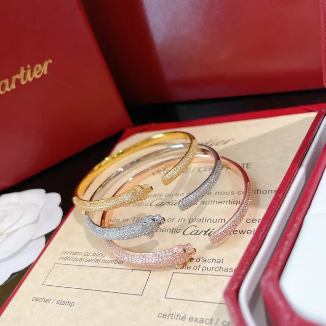 Cartier Panthère Panther-Head Pavé Diamond Bracelet 5
