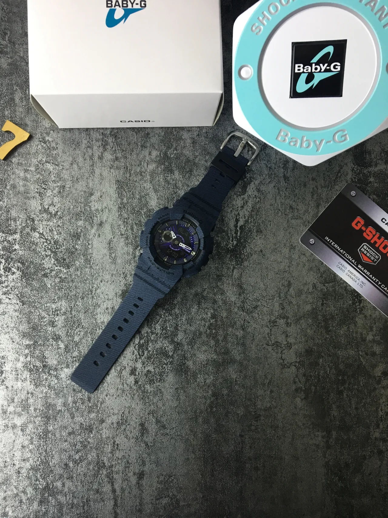 Casio Baby-G Relógio Esportivo de Resina Texturizada Azul 6