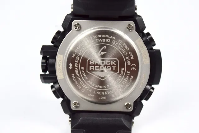 Casio কালো নীল দৃঢ় রেজিন কেস বহুকার্যকরী ক্রোনোগ্রাফ ডায়াল ঘড়ি 3