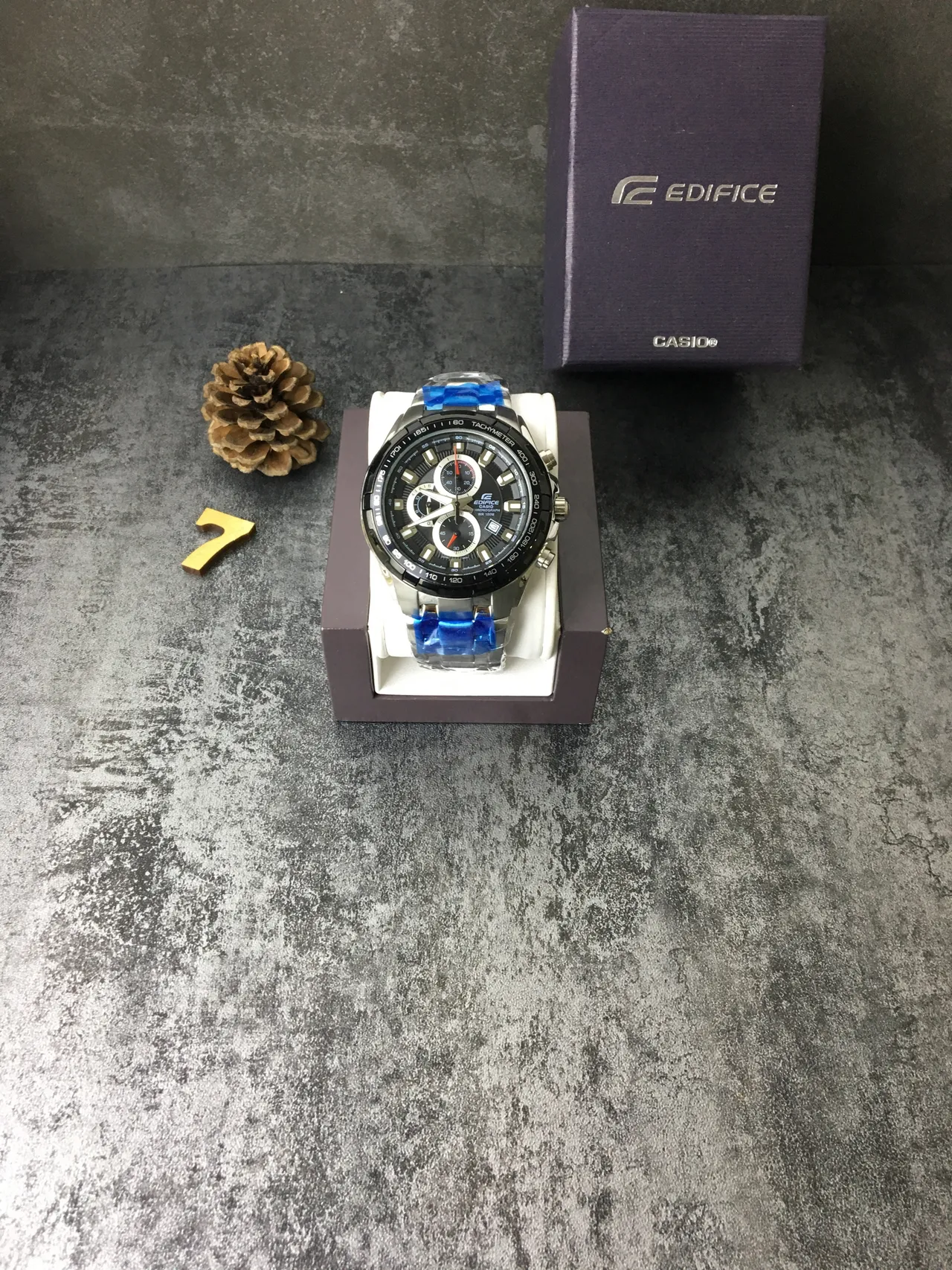 Casio Edifice Cronógrafo Negro y Plateado Reloj Deportivo 2
