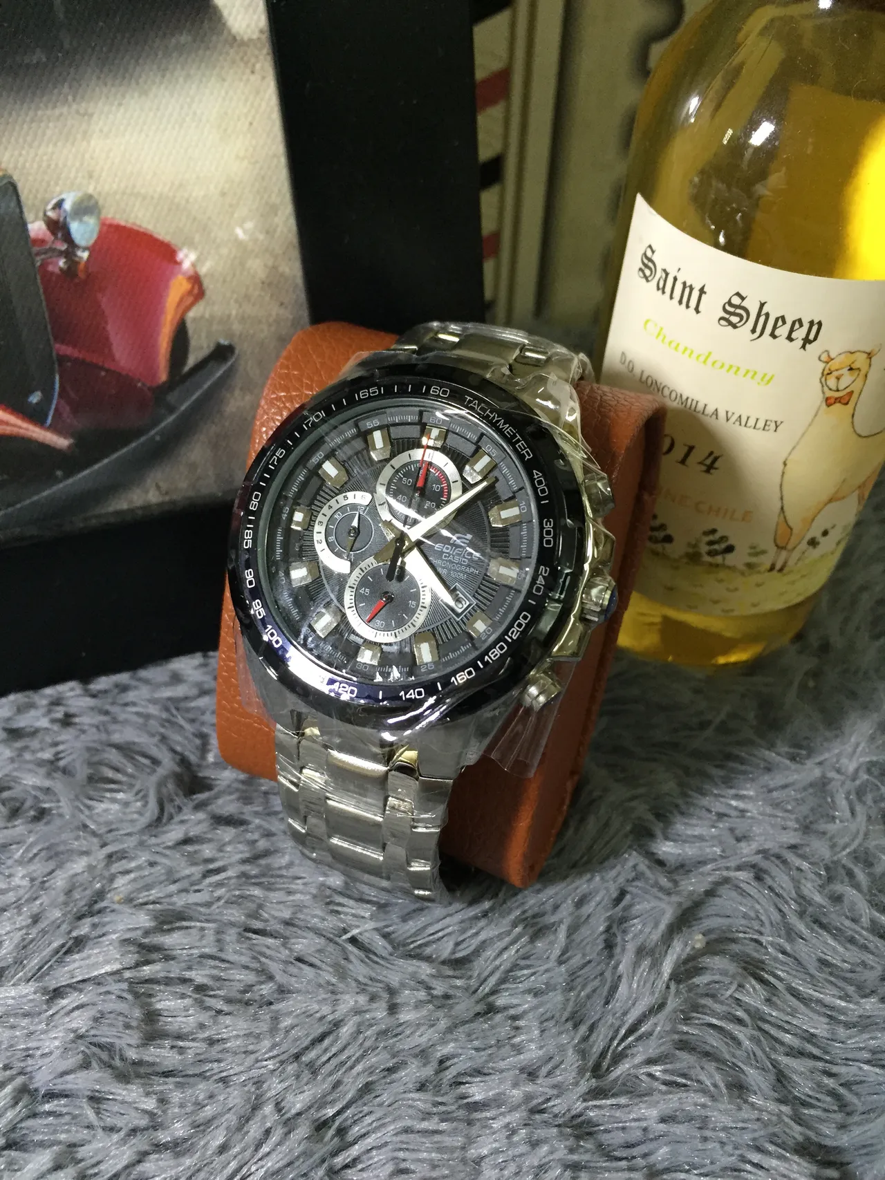 Casio Edifice Cronógrafo Negro y Plateado Reloj Deportivo 7