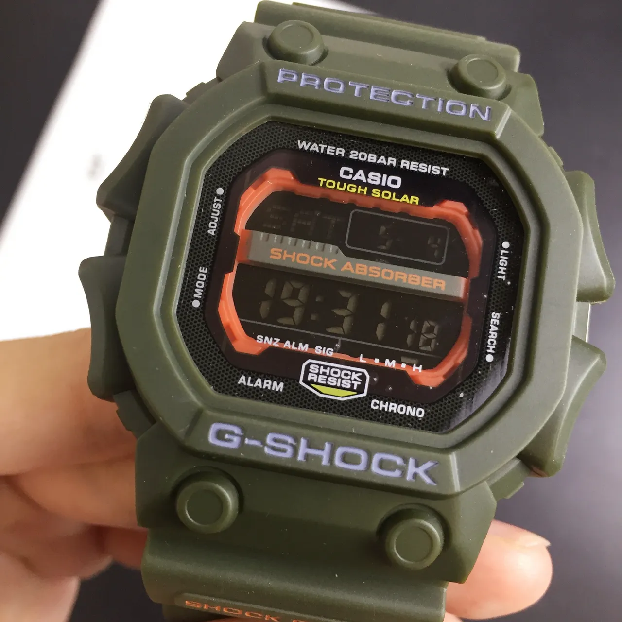 Casio G-Shock DW-5600 Olive Green Sports Watch 6