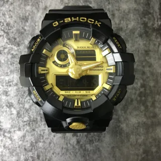 Casio G-Shock GA-100 Black and Gold Sports Watch