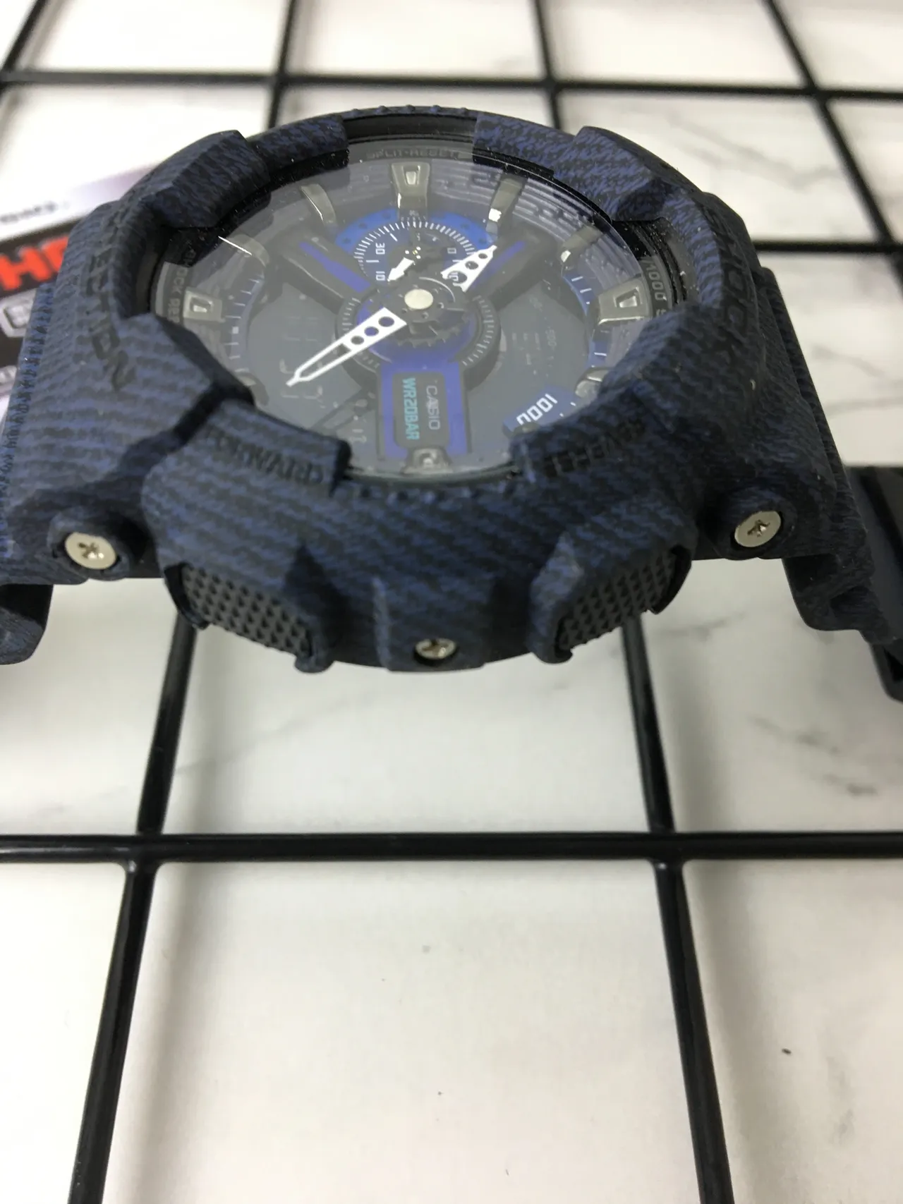 Casio G-Shock GA-100 Reloj Deportivo de Resina Texturizada Azul 4