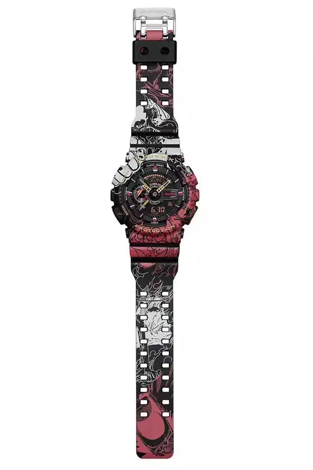 Casio G-Shock GA-100 ফ্লোরাল পিঙ্ক ব্ল্যাক স্পোর্টস ওয়াচ 9