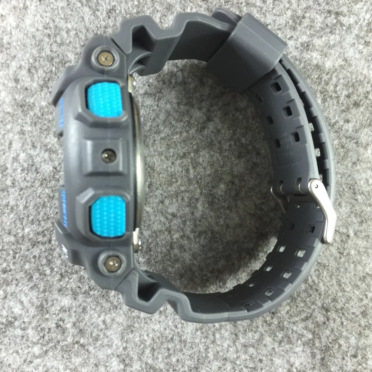 Casio G-Shock GA-100 Gray and Blue Sports Watch 10