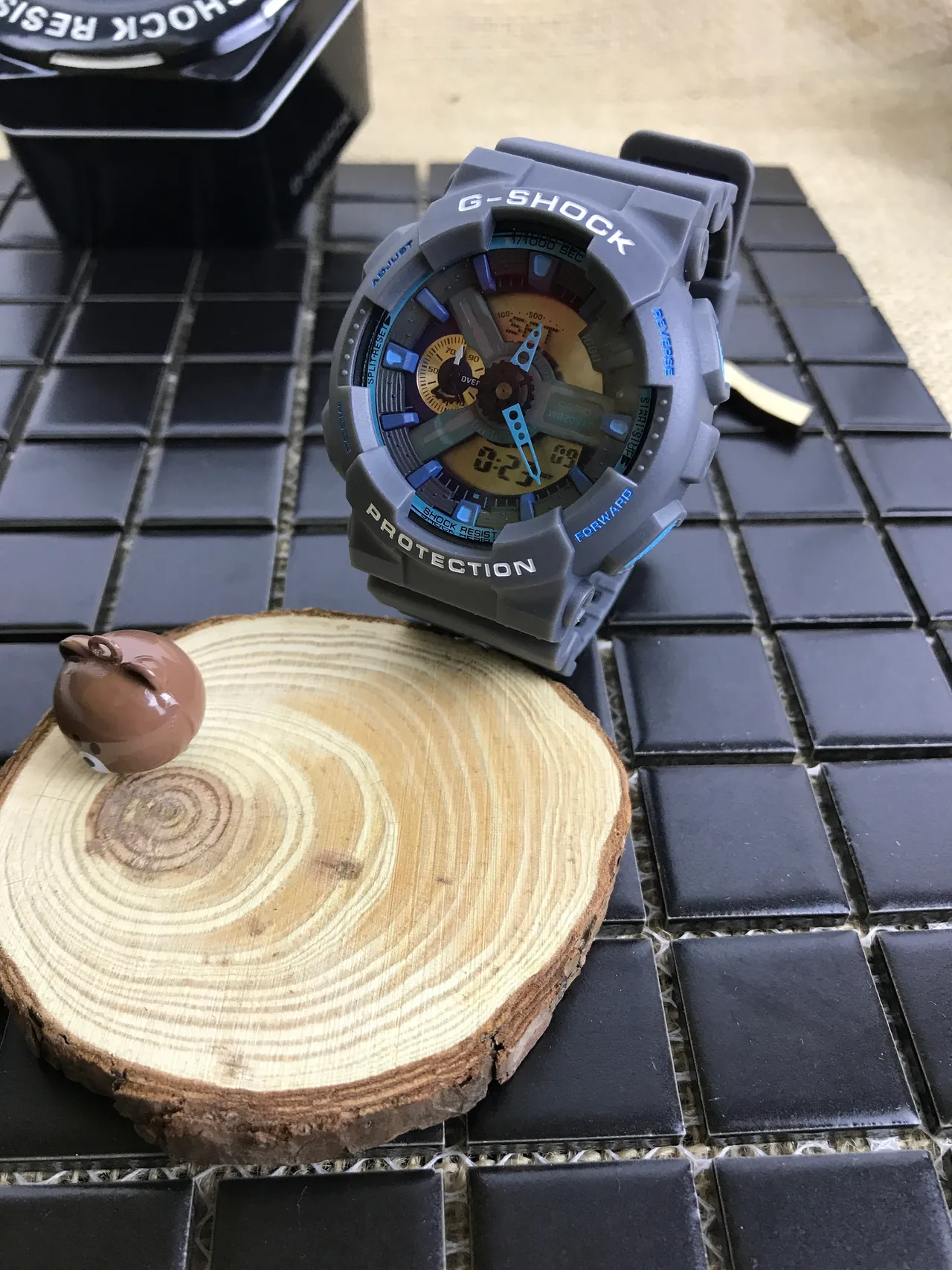 Casio G-Shock GA-100 Gray and Blue Sports Watch 16