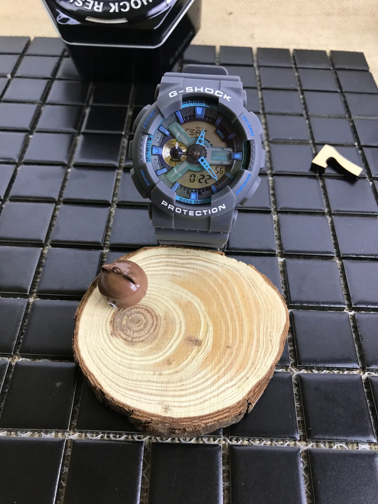 Casio G-Shock GA-100 Gray and Blue Sports Watch 17