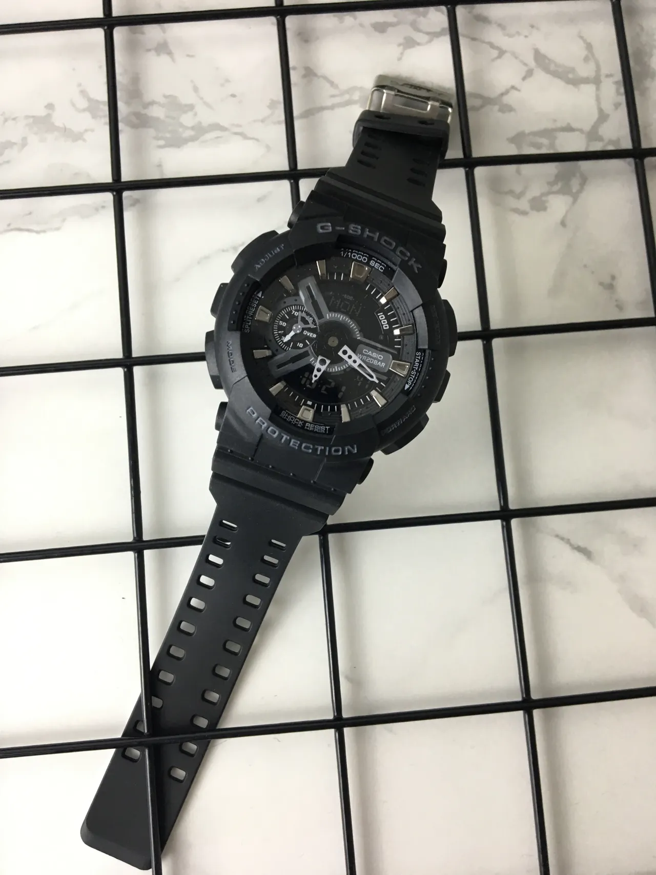 Casio G-Shock GA-100 Matte Black Analog-Digital Sports Watch 5