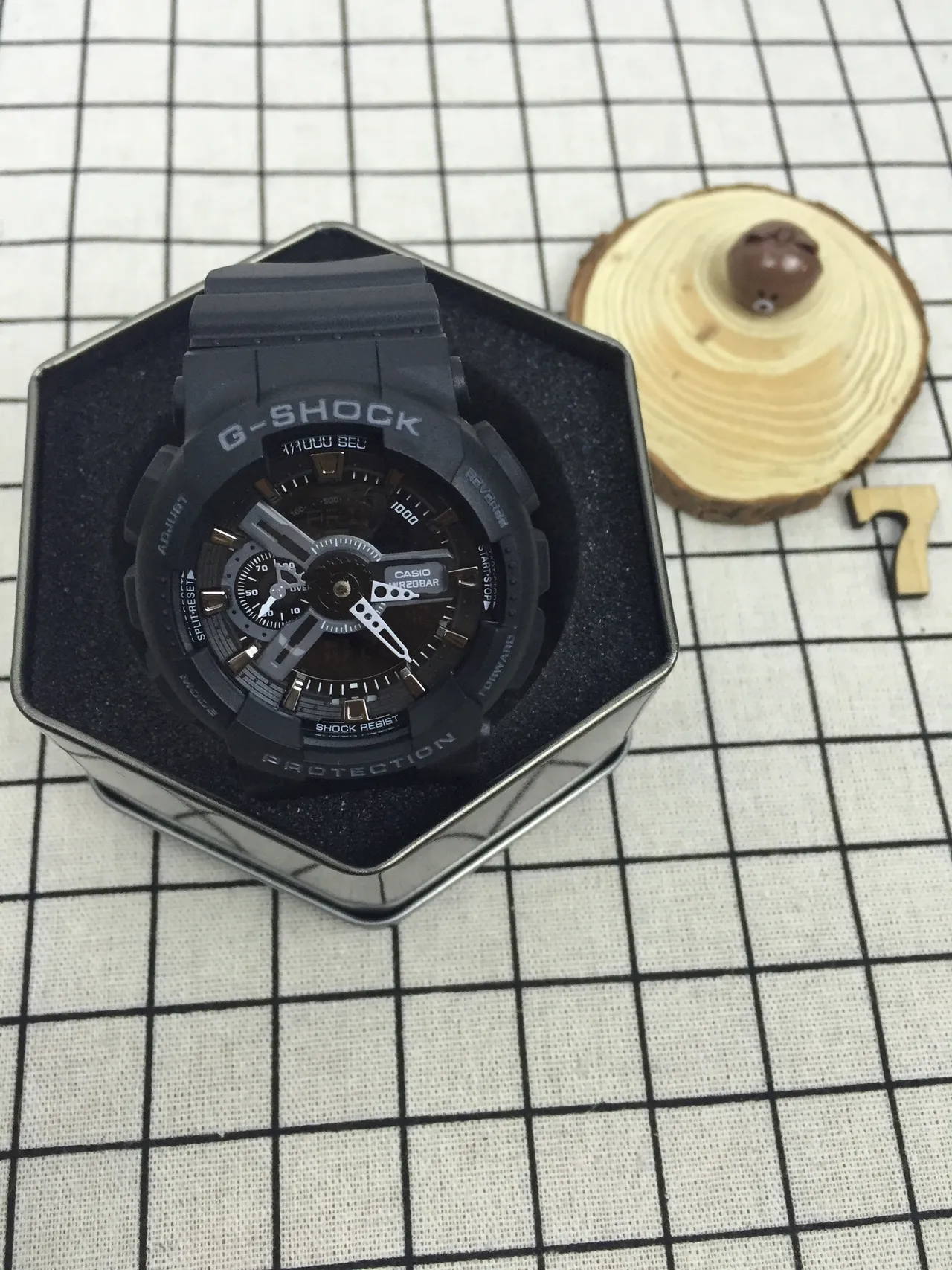 Casio G-Shock GA-100 Matte Black Analog-Digital Sports Watch 9
