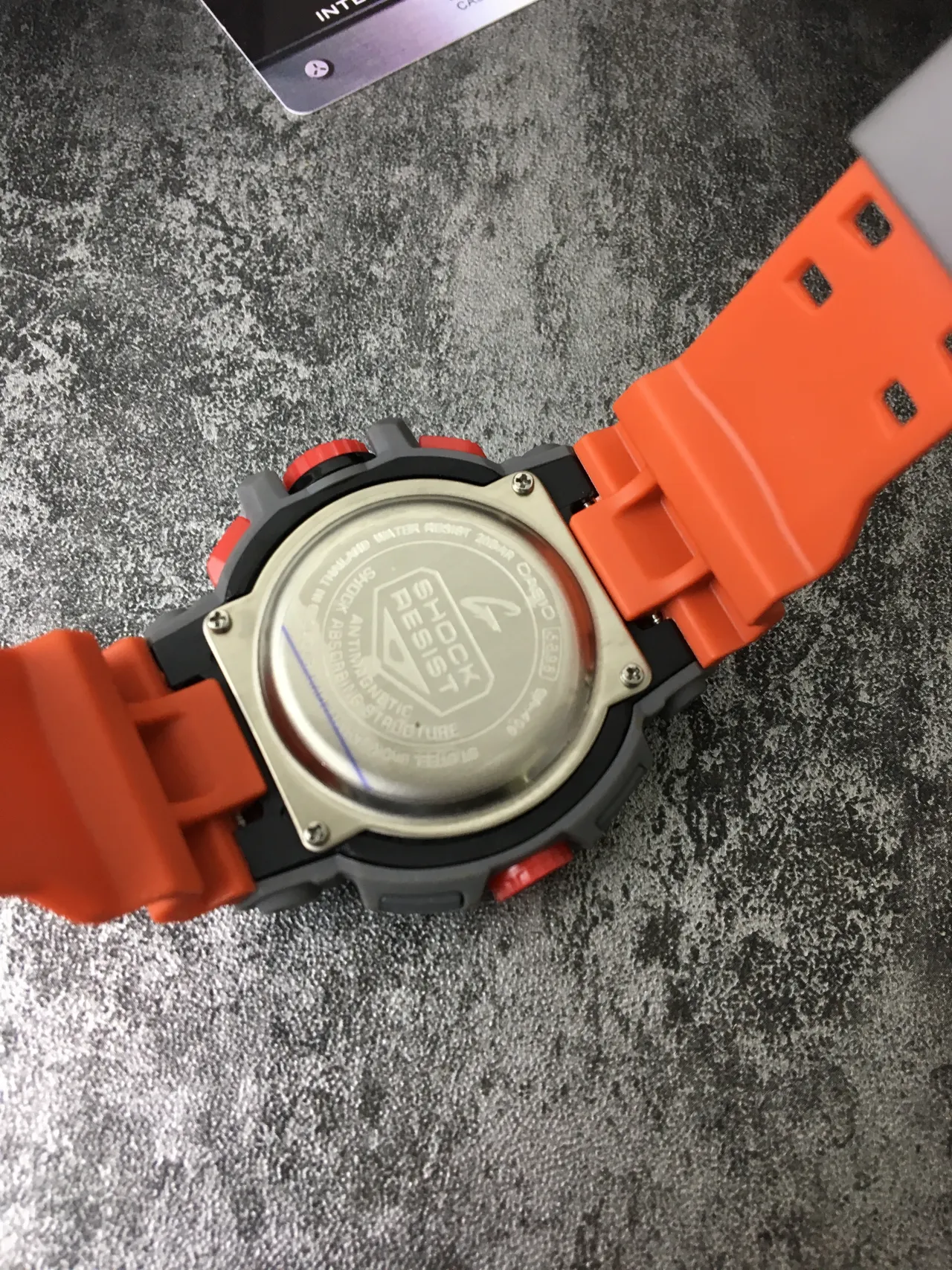 Casio G-Shock GA-100 برتقالي و رمادي ساعة رياضية 4