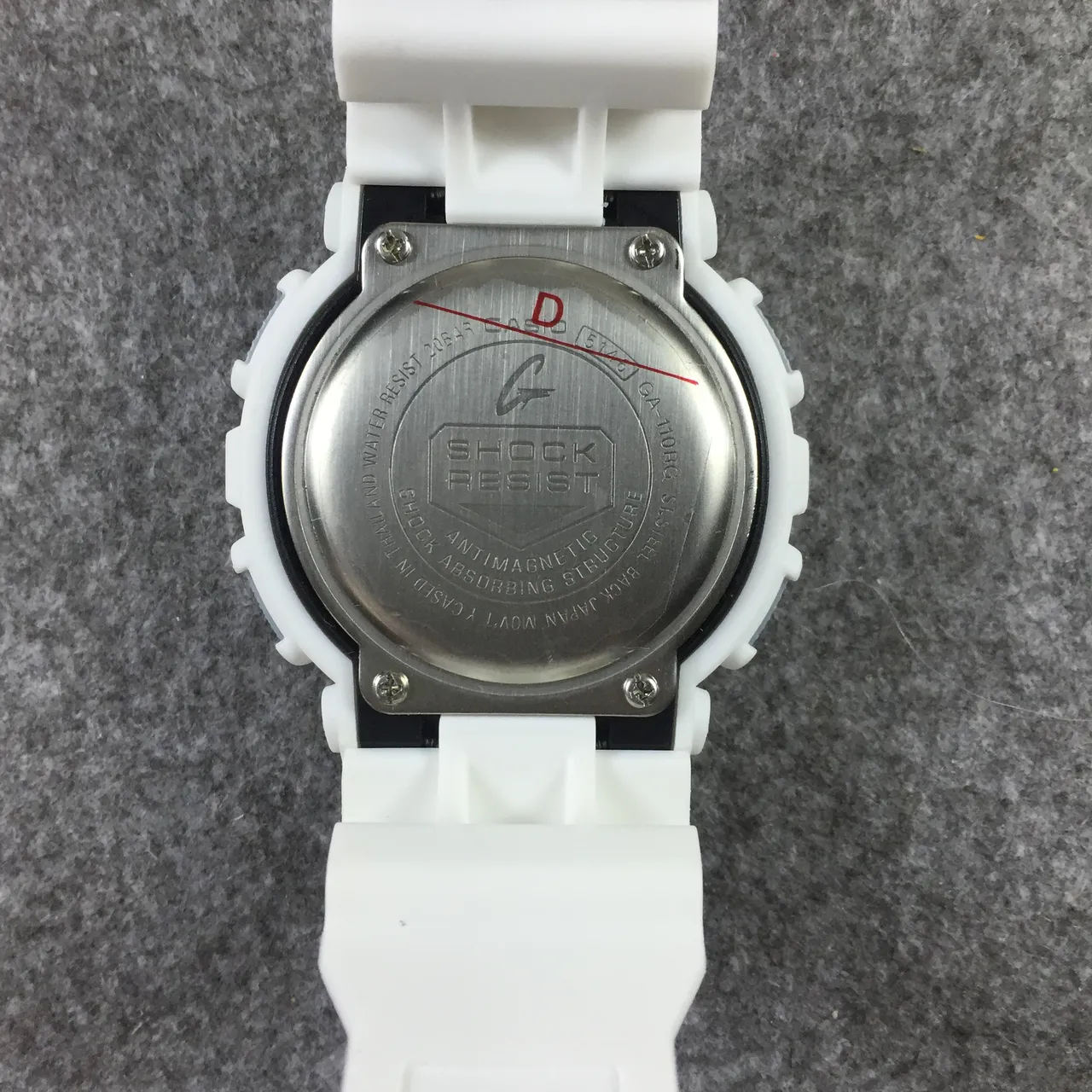 Casio G-Shock GA-100 أبيض وأسود ساعة رياضية 8