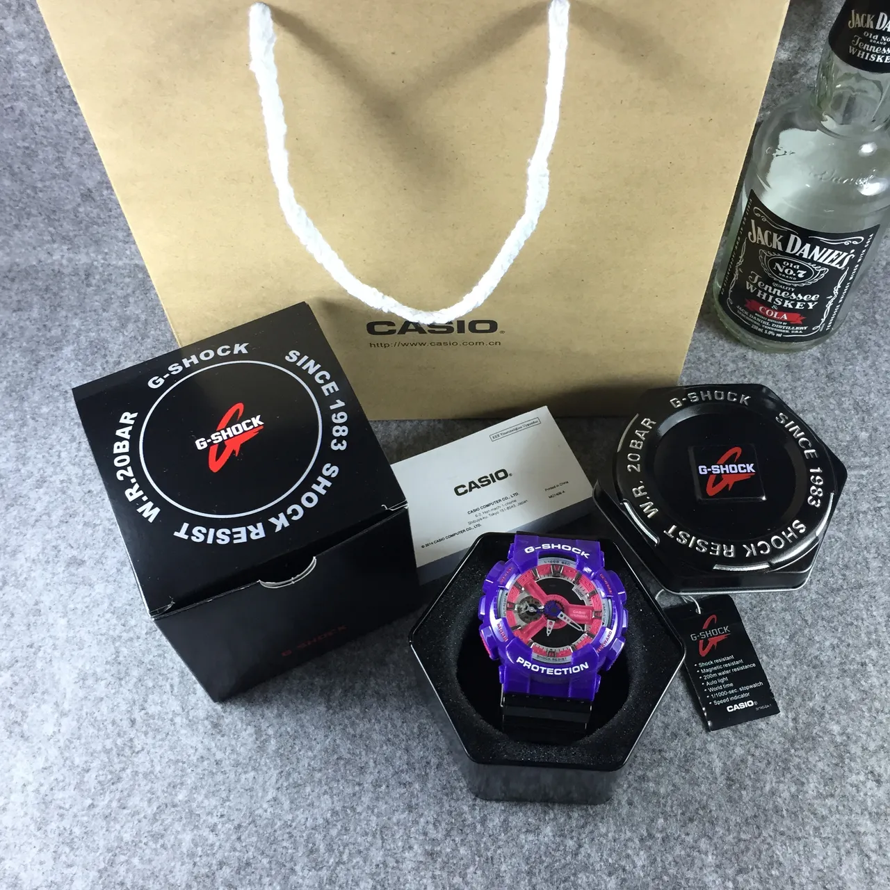 卡西欧 G-Shock GA-110 紫色和粉色 模拟-数字 运动手表 7