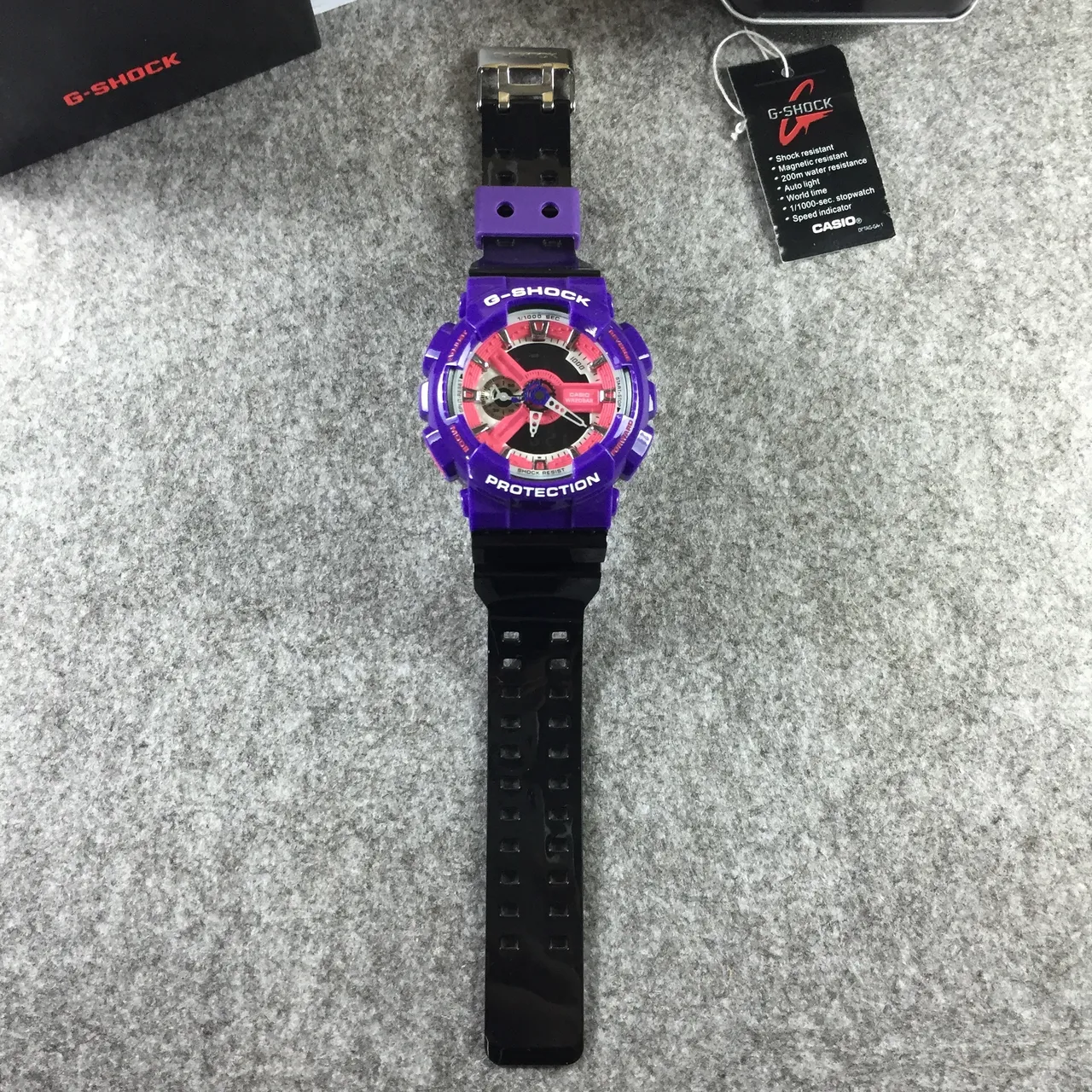 卡西欧 G-Shock GA-110 紫色和粉色 模拟-数字 运动手表 12