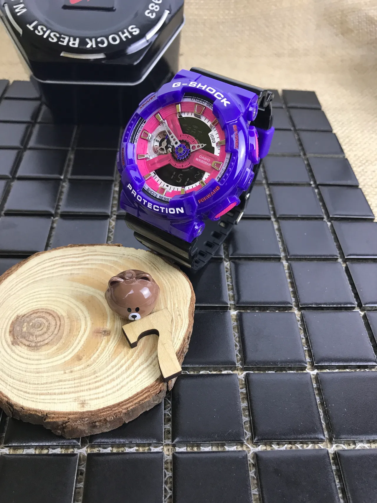 卡西欧 G-Shock GA-110 紫色和粉色 模拟-数字 运动手表 17