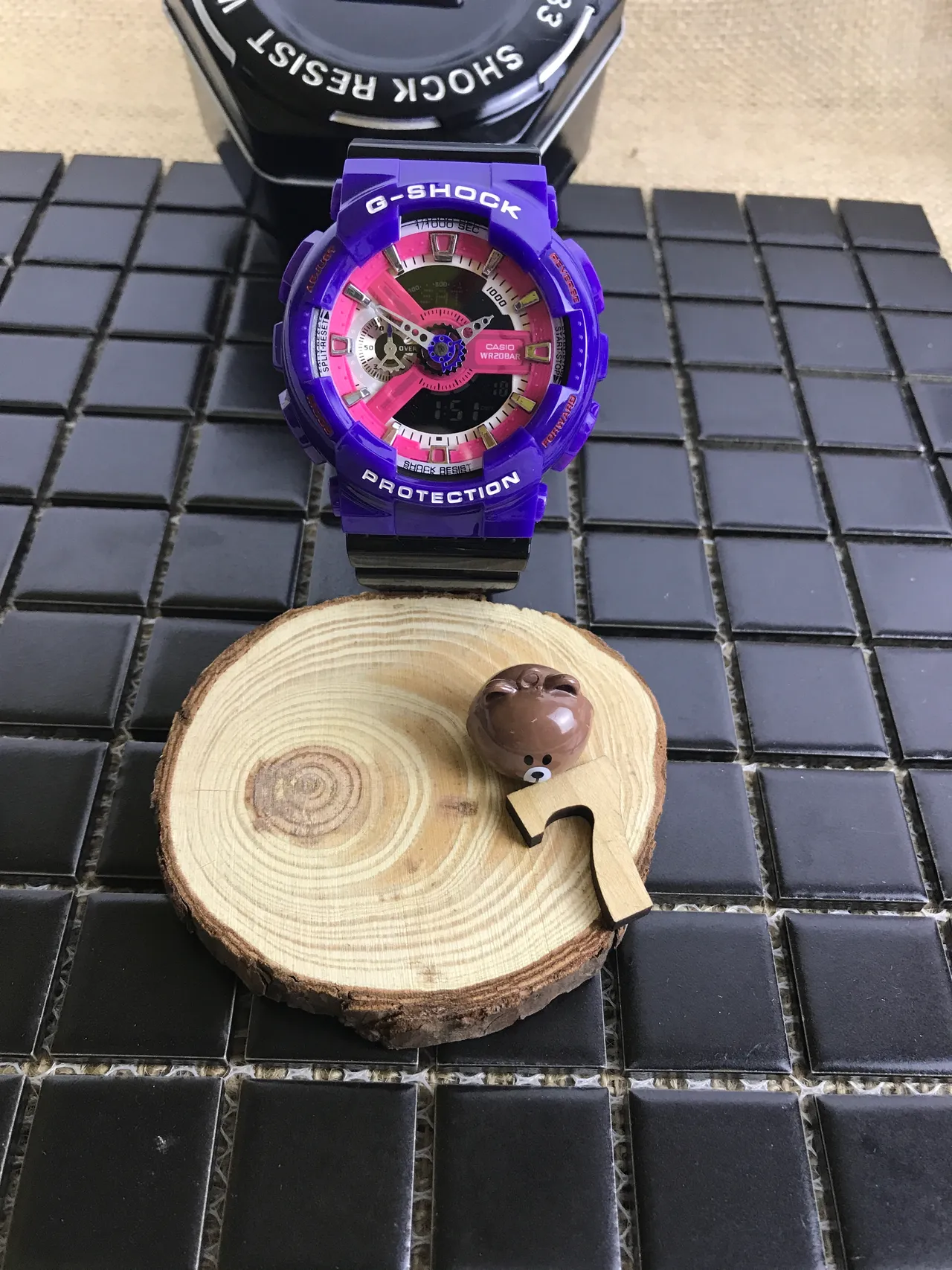 卡西欧 G-Shock GA-110 紫色和粉色 模拟-数字 运动手表 18