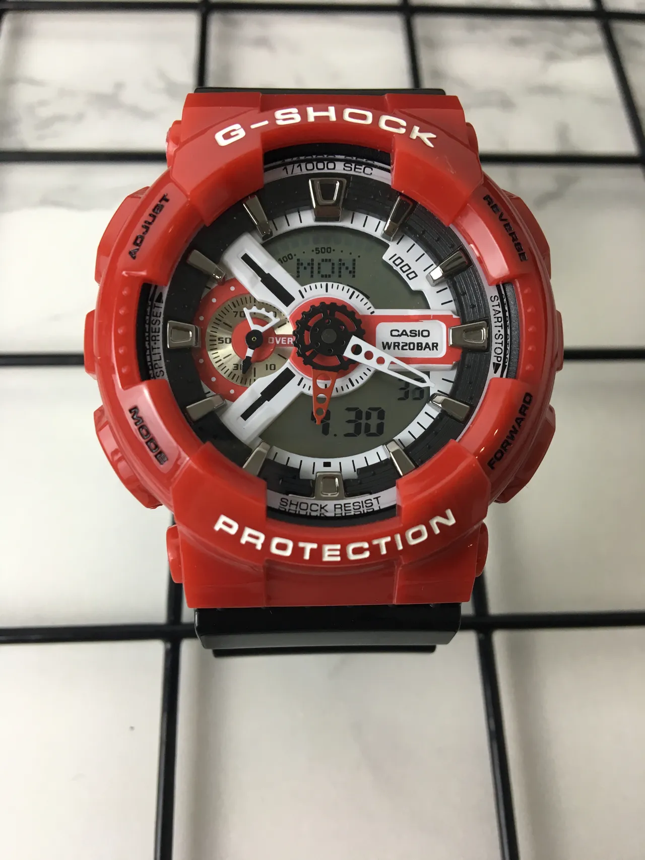Casio G-Shock GA-110 أحمر ساعة رياضية واقية 3