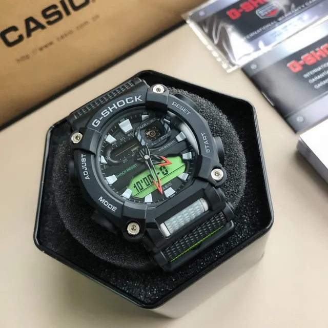 Casio G-Shock GA-2100 Black Green Sports Watch 5