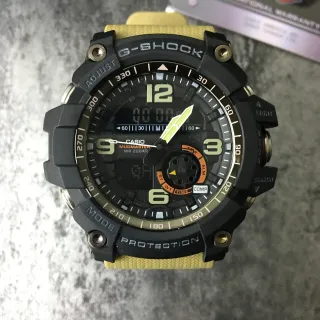 Casio G-Shock Mudmaster Black and Olive-Yellow Sports Watch